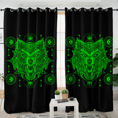 Image of Neon Wolf Dreamcatcher SWKL3603 - 2 Panel Curtains