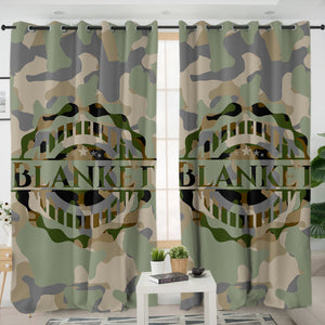 Blanket Logo Camo SWKL3655 - 2 Panel Curtains