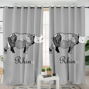B&W Aztec Rhino SWKL3657 - 2 Panel Curtains