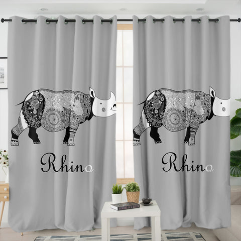 Image of B&W Aztec Rhino SWKL3657 - 2 Panel Curtains