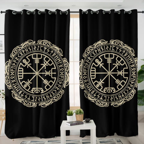 Image of Golden Circle Ancient Geek SWKL3672 - 2 Panel Curtains