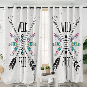 Wild - Free & Arrows SWKL3679 - 2 Panel Curtains