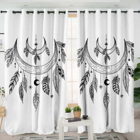 Image of Half-Moon Dreamcatcher SWKL3682 - 2 Panel Curtains