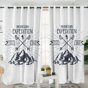 Mountain Expedition Est. 1963 SWKL3686 - 2 Panel Curtains