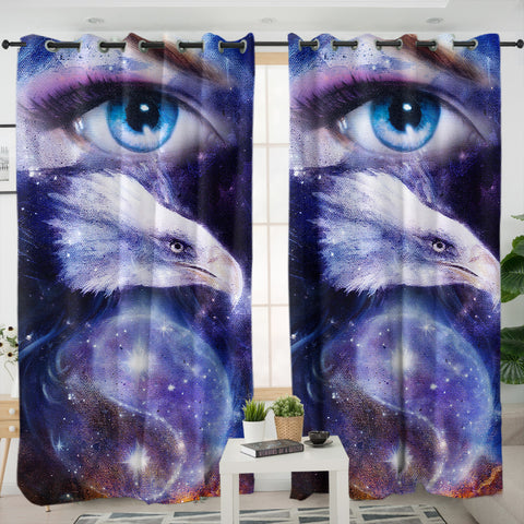 Image of Galaxy Eagle Eyes SWKL3706 - 2 Panel Curtains
