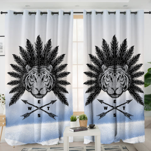 Image of Tiger Feather Arrows SWKL3859 - 2 Panel Curtains