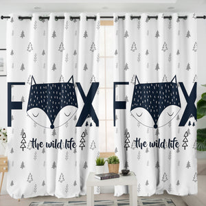 The Wild Life Fox SWKL3872 - 2 Panel Curtains