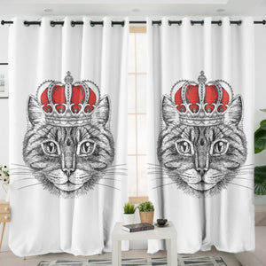 Royal King Crown Cat SWKL4321 - 2 Panel Curtains