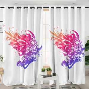 Gradient Color Fight Wings Warrior SWKL4506 - 2 Panel Curtains