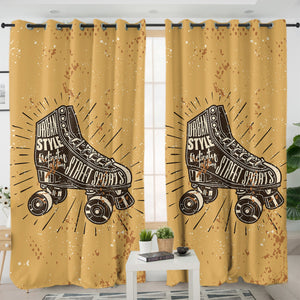 Retro Patin Shoes Urban Style Street Sport SWKL4522 - 2 Panel Curtains