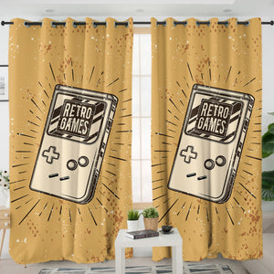 Retro Gameplay Gameboy 1989 SWKL4532 - 2 Panel Curtains