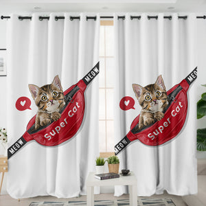 Super Cute Cat SWKL4652 - 2 Panel Curtains