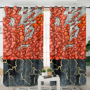 Sun Heat Thunder SWKL4658 - 2 Panel Curtains