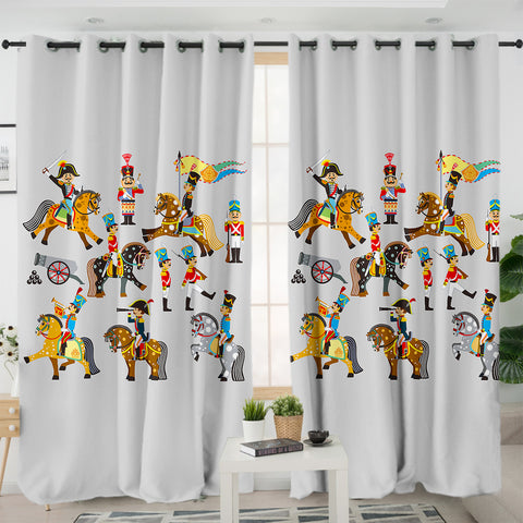 Image of Cute Britain Yeoman Warders SWKL5455 - 2 Panel Curtains