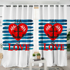 Sea Of Love SWKL5479 - 2 Panel Curtains
