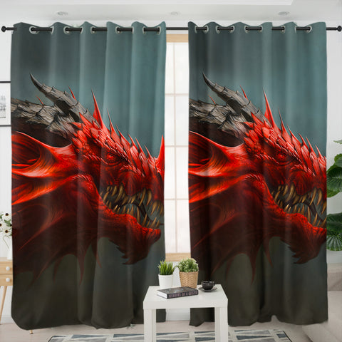 Image of Big Angry Bred Dragon SWKL5616 - 2 Panel Curtains
