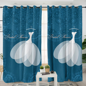 Bridal Shower Wedding Dress SWKL6122 - 2 Panel Curtains