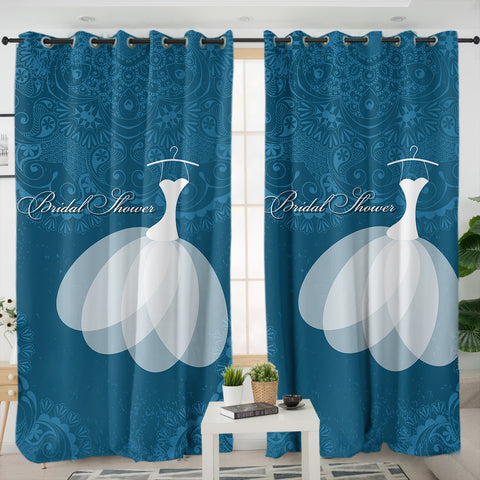 Image of Bridal Shower Wedding Dress SWKL6122 - 2 Panel Curtains