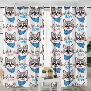 Swag Fashion Husky Collection SWKL6211 - 2 Panel Curtains