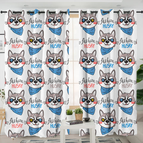 Image of Swag Fashion Husky Collection SWKL6211 - 2 Panel Curtains