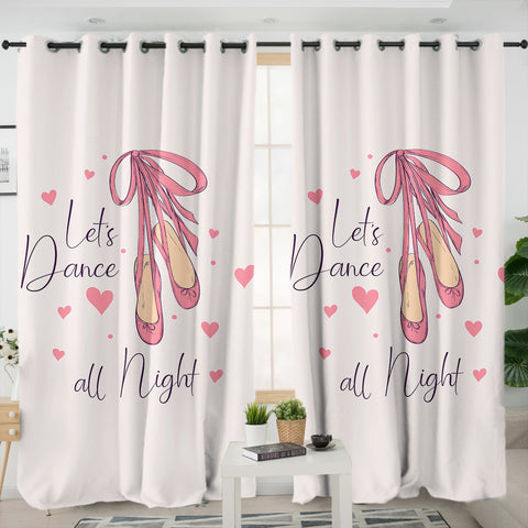 Image of Let's Dance All Night SWKL6216 - 2 Panel Curtains