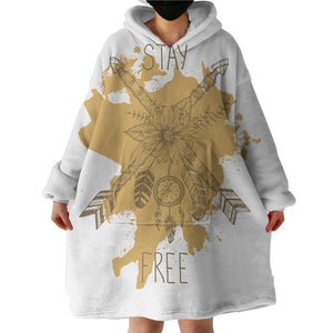 Arrow With Dream Catcher SWLF302 Hoodie Wearable Blanket