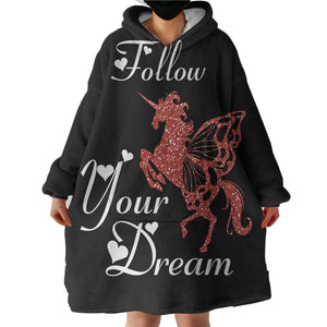 Follow Your Dream SWLF3313 Hoodie Wearable Blanket