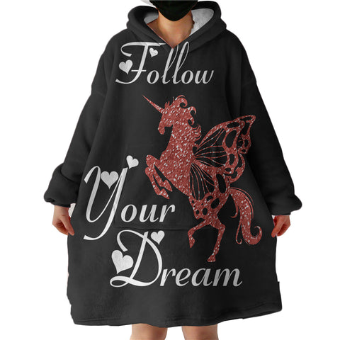 Image of Follow Your Dream SWLF3313 Hoodie Wearable Blanket