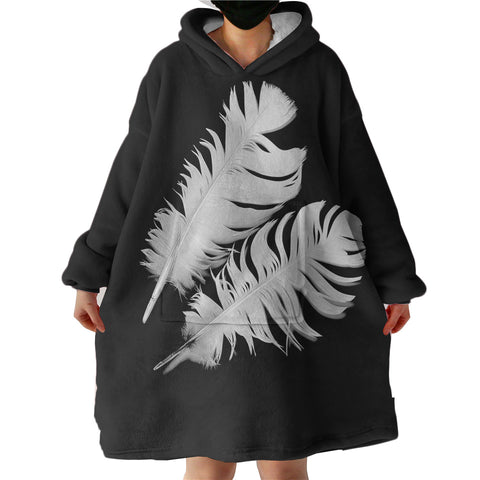 Image of White Feather SWLF3317 Hoodie Wearable Blanket