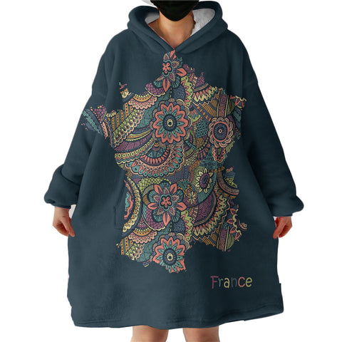 Image of France Territory SWLF3320 Hoodie Wearable Blanket