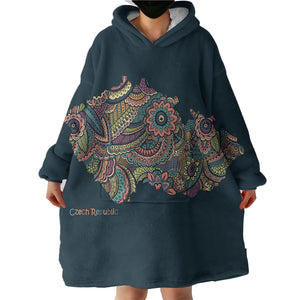 Czech Territory SWLF3322 Hoodie Wearable Blanket