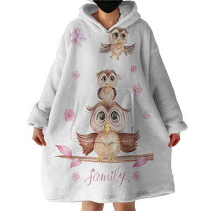 Lovely Owl SWLF3325 Hoodie Wearable Blanket