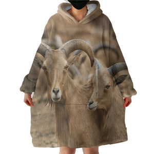 Deer Family SWLF3333 Hoodie Wearable Blanket