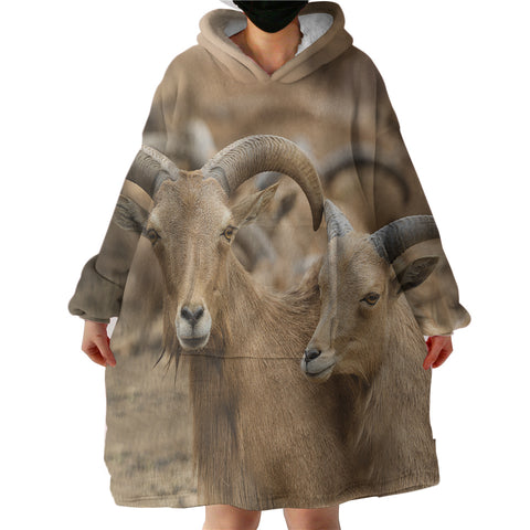 Image of Deer Family SWLF3333 Hoodie Wearable Blanket