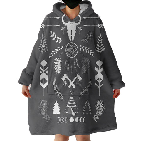 Image of Black Nation Dreamcatcher SWLF3335 Hoodie Wearable Blanket