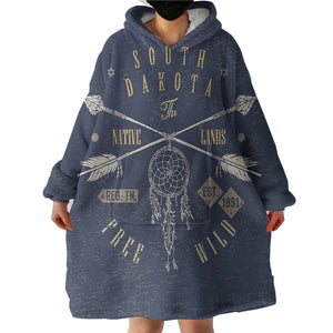 South Dakota SWLF3339 Hoodie Wearable Blanket