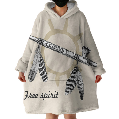 Image of Dream Catcher Pipe SWLF3352 Hoodie Wearable Blanket