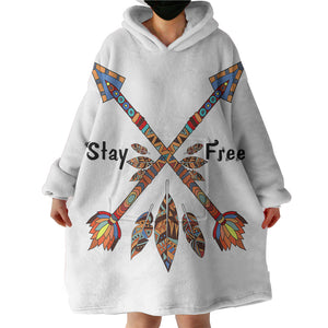 Colorful Stay & Free SWLF3356 Hoodie Wearable Blanket