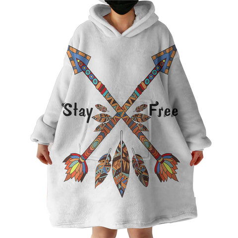 Image of Colorful Stay & Free SWLF3356 Hoodie Wearable Blanket