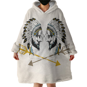 Native Inspired SWLF3367 Hoodie Wearable Blanket