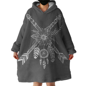 Boho Dream Catcher SWLF3373 Hoodie Wearable Blanket