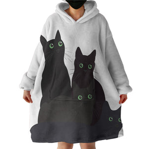 Family Cat SWLF3379 Hoodie Wearable Blanket