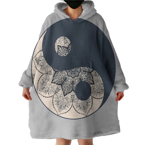 Image of Yin Yang Dream Catcher SWLF3390 Hoodie Wearable Blanket