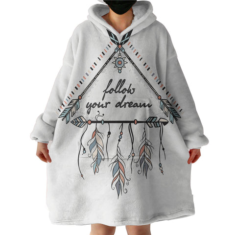 Image of Follow Your Dream  SWLF3462 Hoodie Wearable Blanket