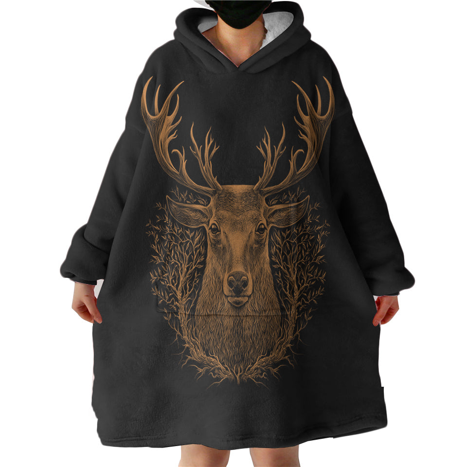 Golden Deer SWLF3491 Hoodie Wearable Blanket