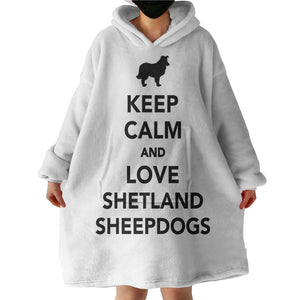 Keep Calm And Love SWLF3586 Hoodie Wearable Blanket