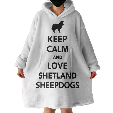 Image of Keep Calm And Love SWLF3586 Hoodie Wearable Blanket