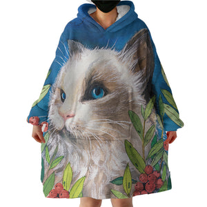 White Cat SWLF3589 Hoodie Wearable Blanket