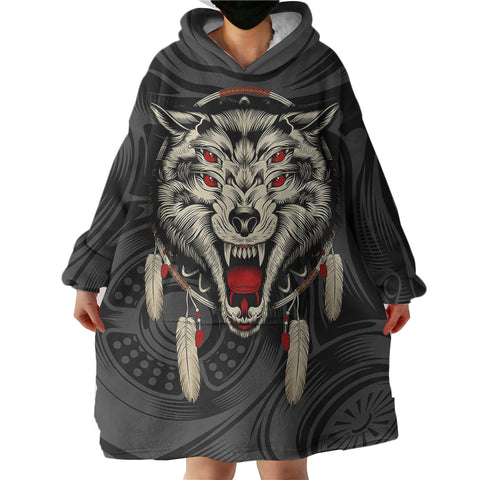 Image of Dreamcatcher Wolf SWLF3590 Hoodie Wearable Blanket