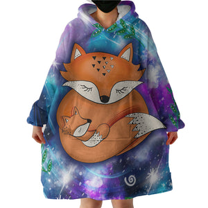 Orange Fox SWLF3593 Hoodie Wearable Blanket